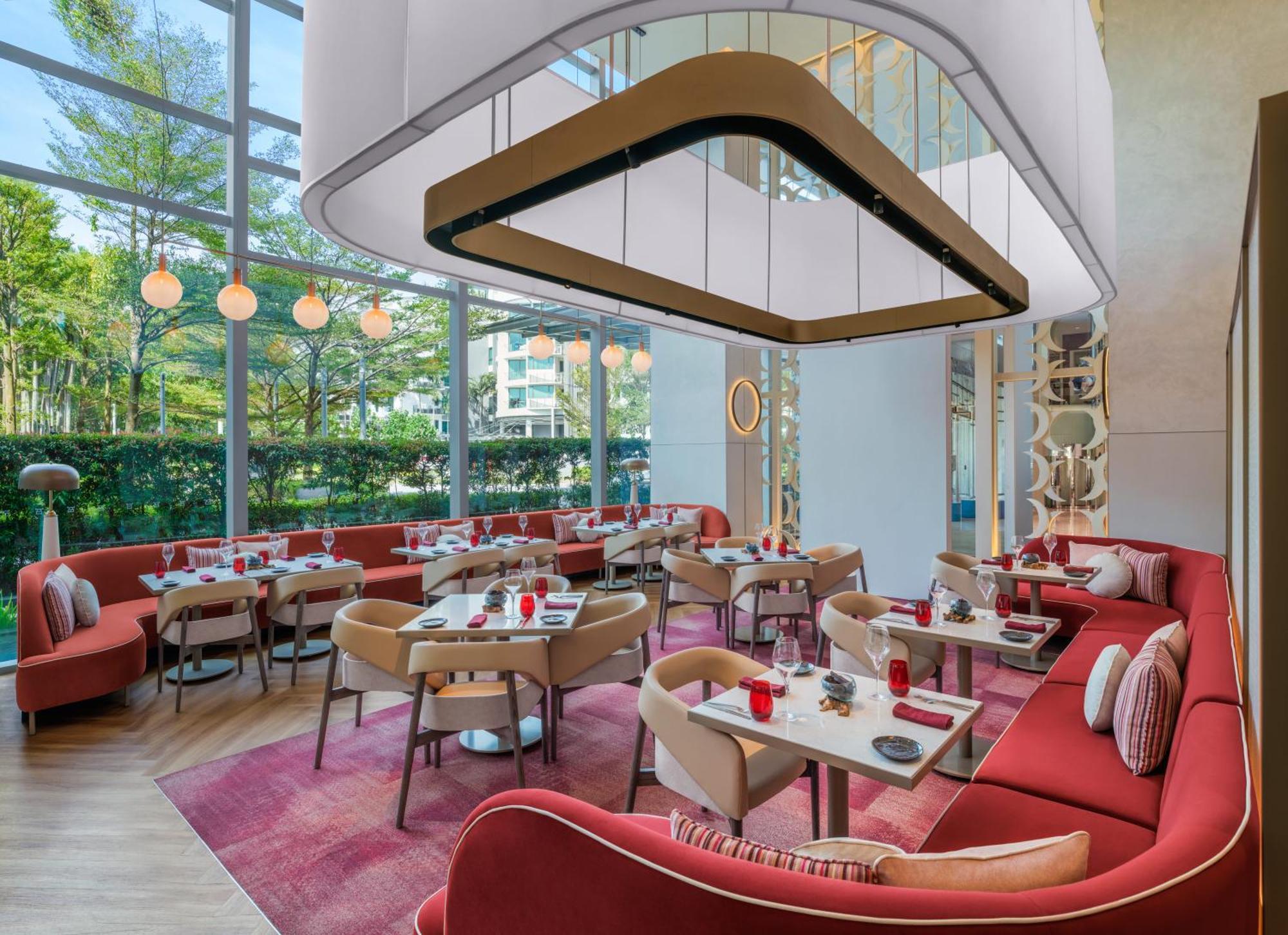 W Singapore - Sentosa Cove Singapura Exterior foto The restaurant's interior