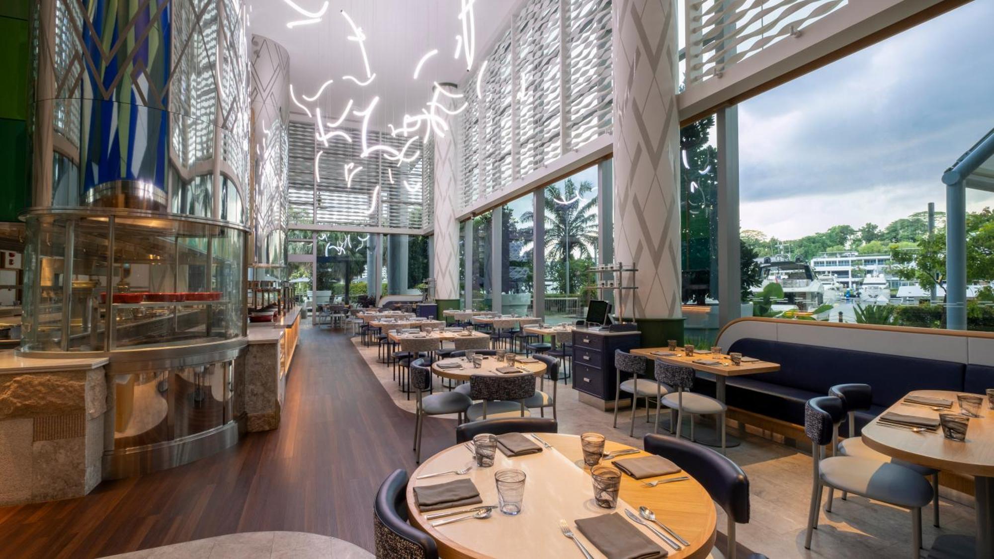 W Singapore - Sentosa Cove Singapura Exterior foto The interior of the restaurant