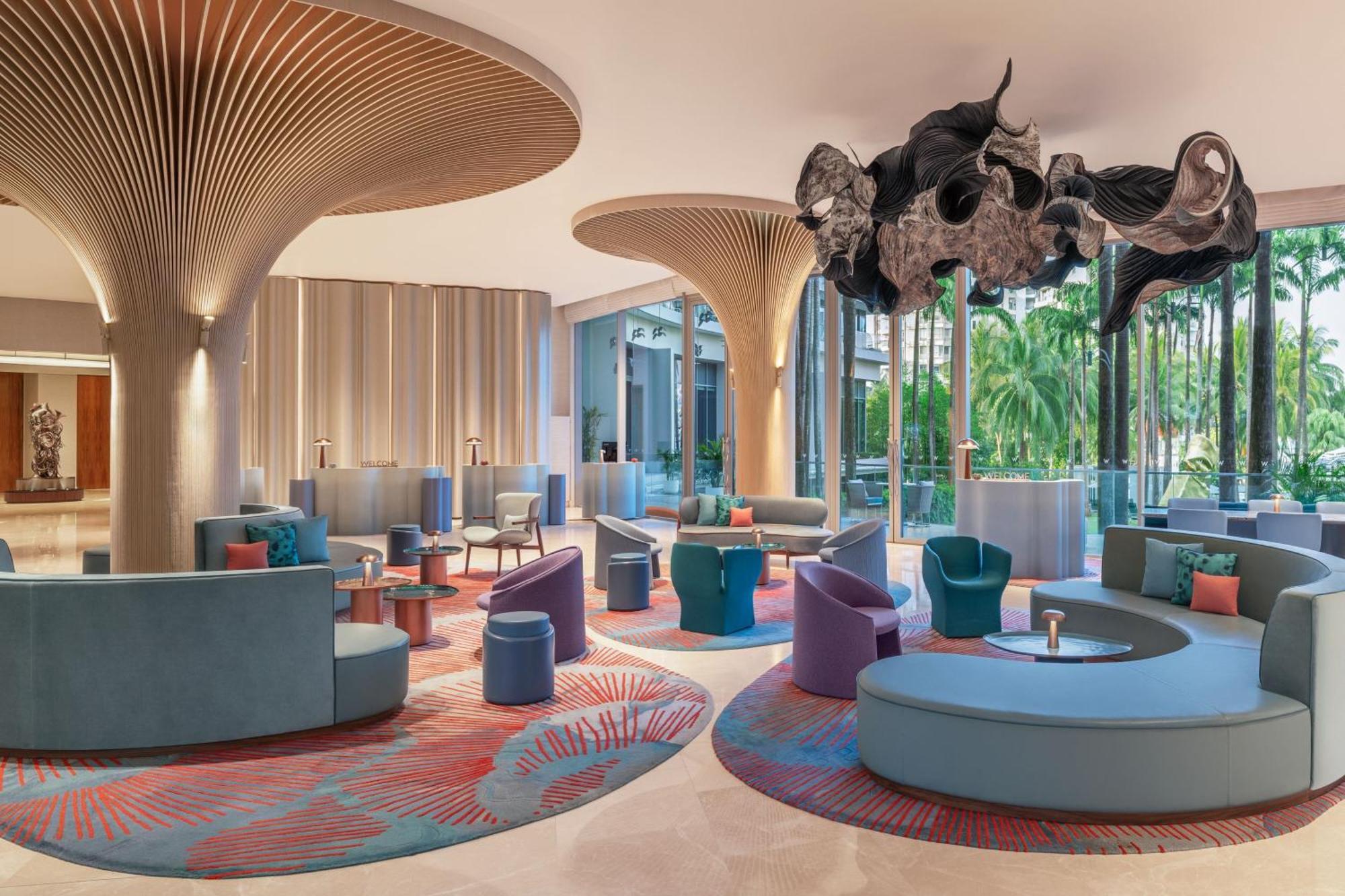 W Singapore - Sentosa Cove Singapura Exterior foto The lobby of the hotel