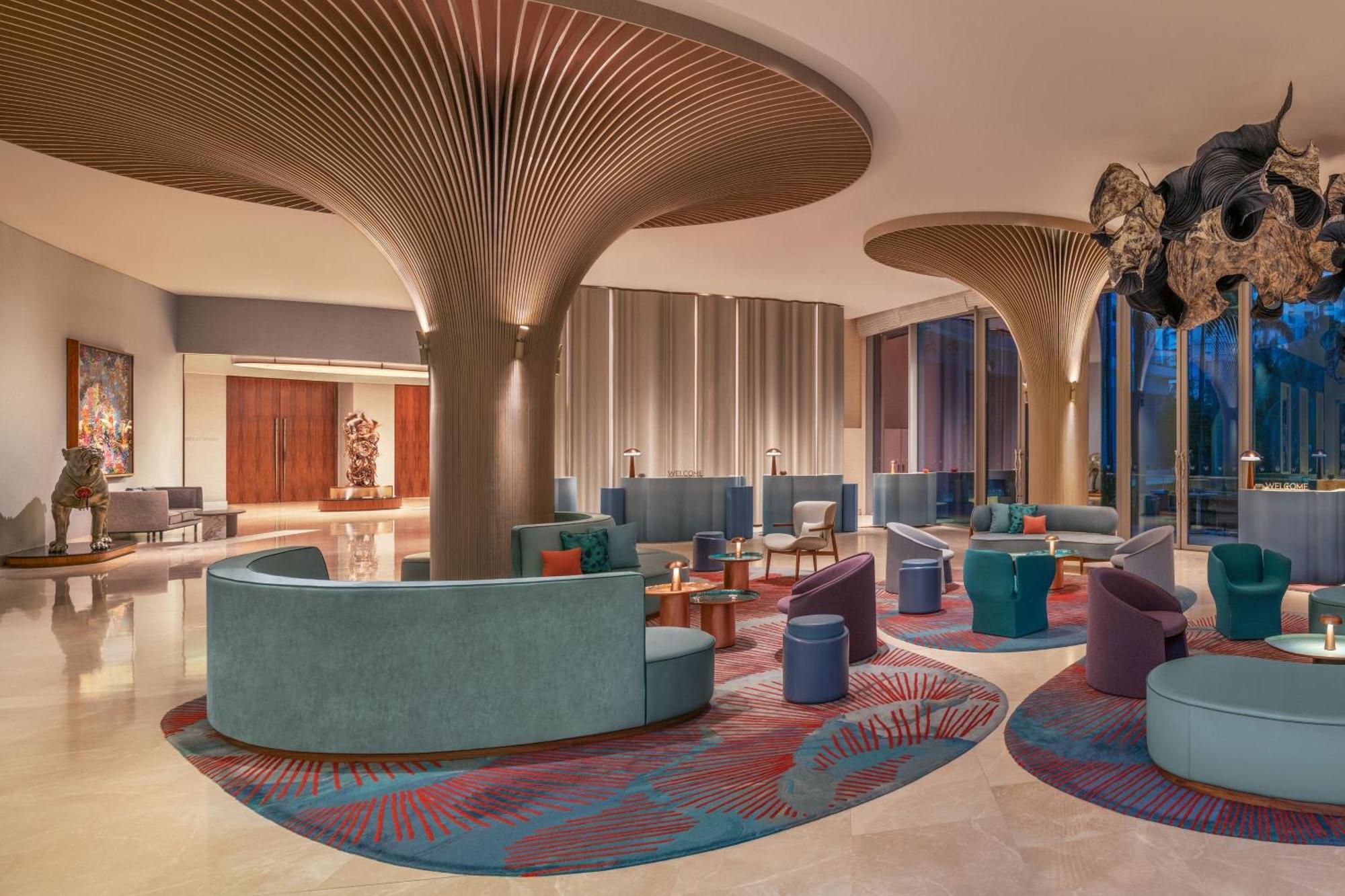 W Singapore - Sentosa Cove Singapura Exterior foto The lobby of the hotel