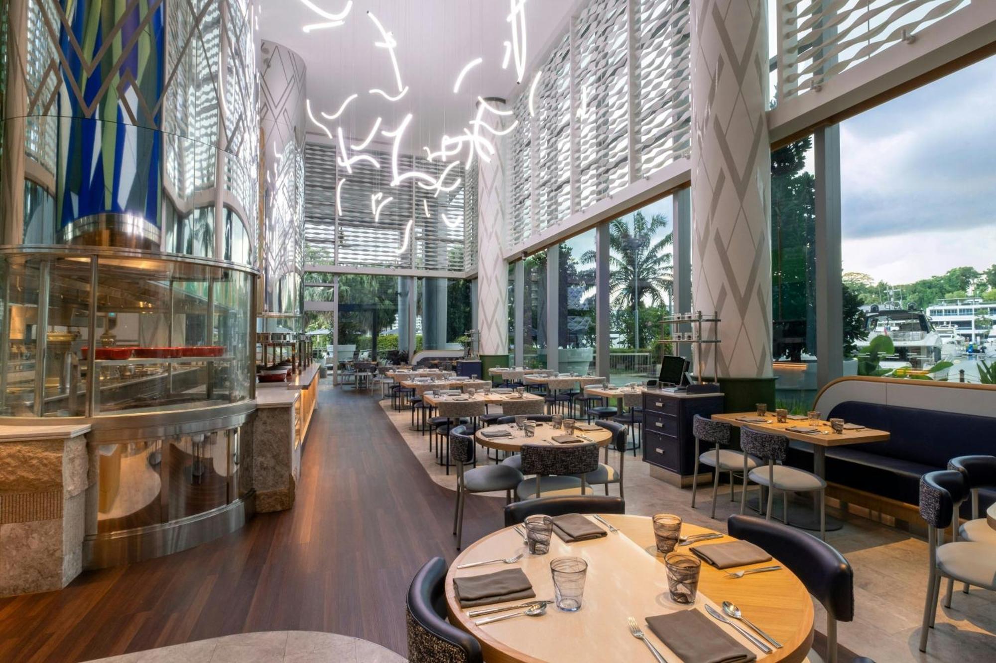 W Singapore - Sentosa Cove Singapura Exterior foto The interior of the restaurant